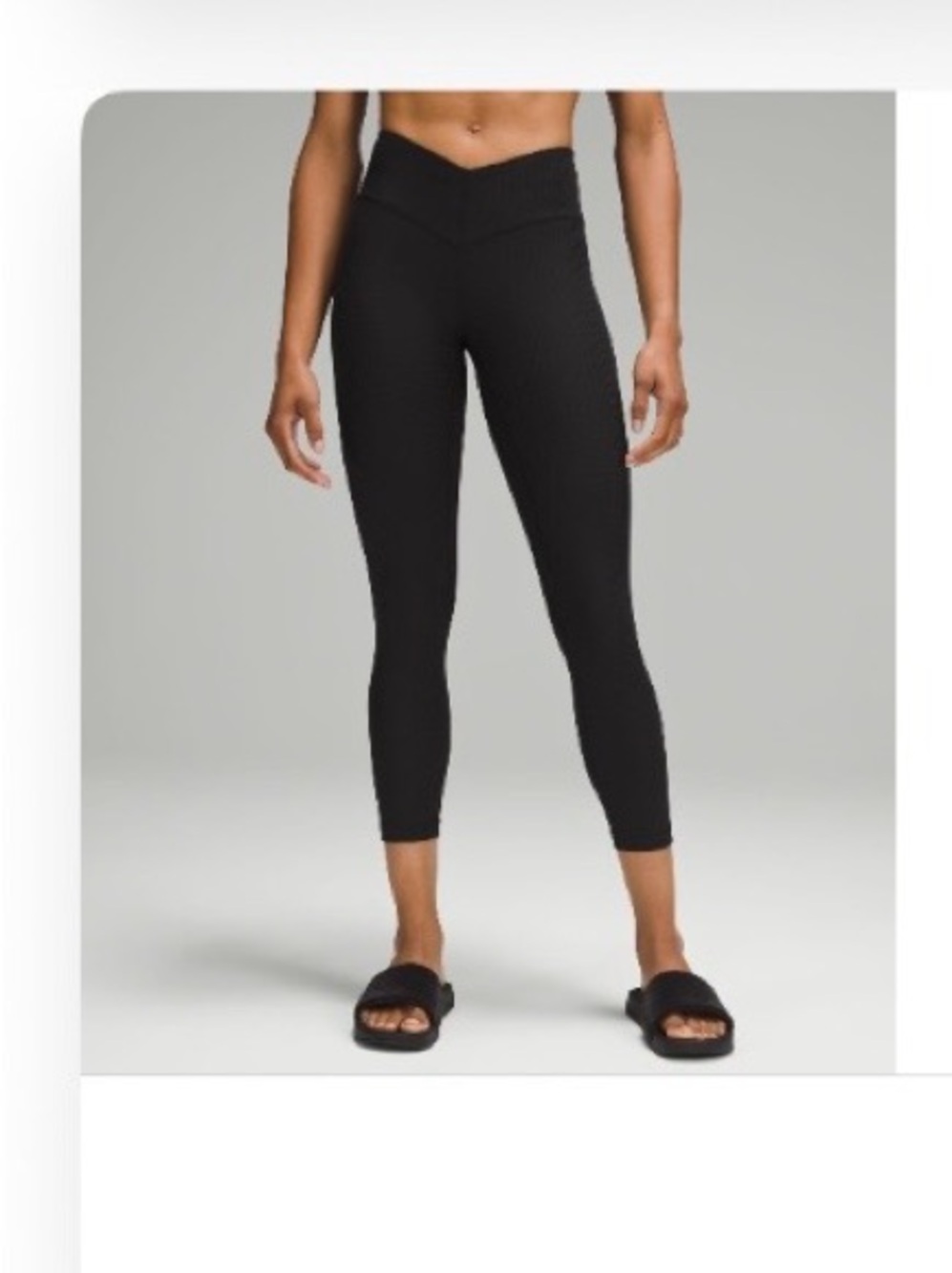 Lululemon Black Grid Pattern Leggings Size 0